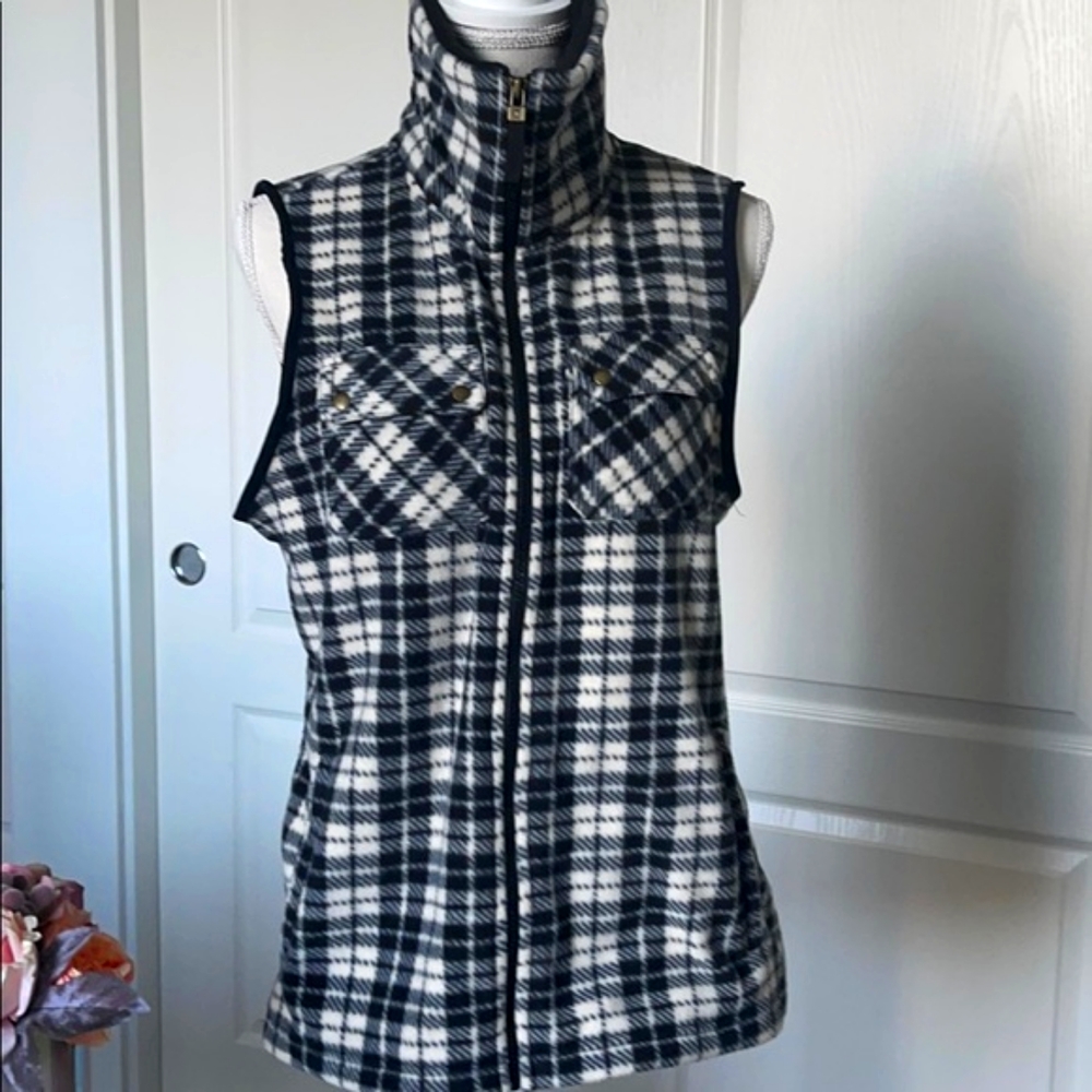 Woman’s Chap’s POLO zipper warm vest jacket coat SZ large